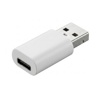 USB 2.0 A - C (Stecker - Buchse) Adapter weiß