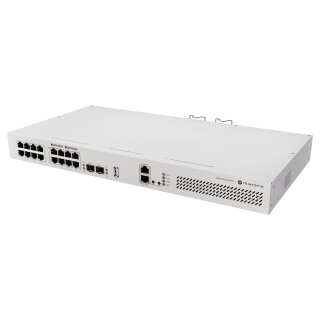 MikroTik Cloud Router Switch CRS418-8P-8G-2S+RM, 17x Gigabit PoE (8x PoE af/at), 2x 10G SFP+, Rackmount