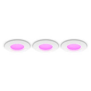 Philips Hue White&Col. Amb. Slim Recessed Light S x3 -White