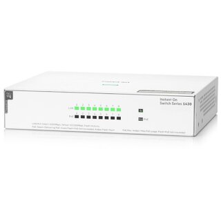 8P HP Enterprise Aruba Instant ON 1430 8G PoE+ (64W) Switch RM