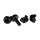 STARTECH.COM M6 x 12mm - Schrauben und Kfigmuttern - 50er Pack - Schwarz - M6 Montageschrauben und Kastenmuttern fr Server Rac