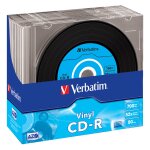 1x10 Verbatim CD-R 80 / 700MB 52x Speed, Vinyl Surface, Slim