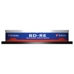 1x10 Verbatim BD-RE Blu-Ray 25GB 2x Speed, Cakebox