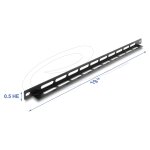 19" 0,5 HE Panel L-Form 22 mm mit...