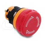 DELOCK Pilzkopf Taster Einbau 16mm 2x Lötanschl....