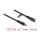 DC Verlängerungskabel 5,5 x 2,1 mm Stecker zu Buchse mit Bajonettverschluss 18 AWG, 0,5 m schwarz