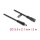 DC Verlängerungskabel 5,5 x 2,1 mm Stecker zu Buchse mit Bajonettverschluss 18 AWG, 2 m schwarz