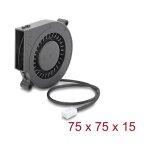 DELOCK Radiallüfter/Lüftergebläse 12V DC...