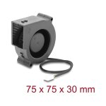 Radiallüfter / Lüftergebläse 12 V DC 75 x...
