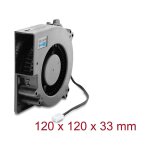 Radiallüfter / Lüftergebläse 12 V DC 120 x...