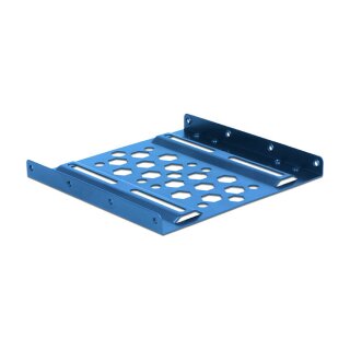 DELOCK Aluminium Einbaurahmen 6,4 zu 8,89cm 2.5Zoll zu 3.5Zoll blau