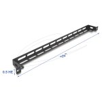 Delock 19? 0,5 HE Panel L-Form 50 mm mit...