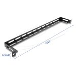 Delock 19? 0,5 HE Panel L-Form 80 mm mit...