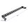 Delock 19? 0,5 HE Panel L-Form 80 mm mit Kabelbinderbefestigung schwarz