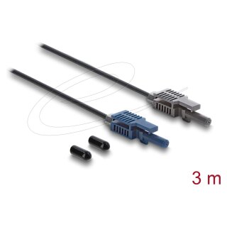 Delock LWL POF Kunststoff Kabel HFBR 4503-4513Z Simplex Stecker zu Simplex Stecker 3 m