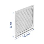 Delock Lüftergitter 92 x 92 mm Aluminium –...