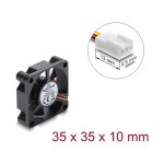 NWSZ Delock Axiallüfter 12 V DC, 35 x 35 x 10 mm...