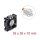 NWSZ Delock Axiallüfter 12 V DC, 35 x 35 x 10 mm schwarz