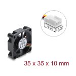 Delock Axiallüfter 5 V DC, 35 x 35 x 10 mm schwarz