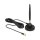 DELOCK GSM Antenne SMA Stecker 3dBi starr omnidirektional mit magnetischem Standfus und Anschlusskabel RG-174, 3 m outdoor schwar