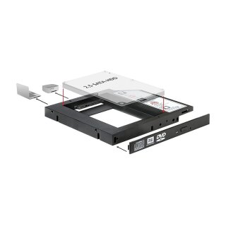 Delock Slim SATA 5.25-2,5" Einbaur