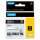 Dymo Rhino Coloured Vinyl - permanenter Klebstoff - weiß auf schwarz-Rolle - 1,2cm x 5m