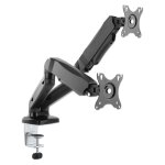 MANHATTAN 2-fach Monitorhalterung Gasdruck Aluminium