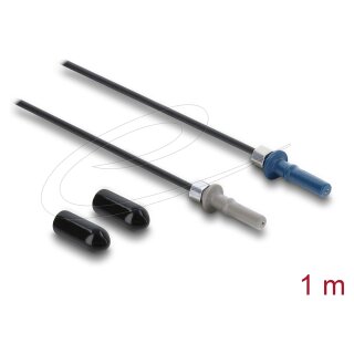 Delock LWL POF Kunststoff Kabel HFBR 4501-4511Z Simplex Stecker zu Simplex Stecker 1 m