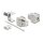 Delock Keystone Modul RJ45 Buchse zu LSA Cat.6A geschirmt mit Abschirmgeflecht werkzeugfrei