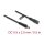 Delock DC Verlängerungskabel 5,5 x 2,5 mm Stecker zu Buchse mit Bajonettverschluss 18 AWG, 0,5 m schwarz