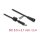 Delock DC Verlängerungskabel 5,5 x 2,1 mm Stecker zu Buchse mit Schraubverschluss M12 x 1,75 mm Gewinde wasserfest 18 AWG, 2 m schwarz