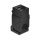 Delock Keystone Modul Kupplung RJ14 Buchse zu RJ14 Buchse 90° gewinkelt Cat.3 Kunststoff schwarz