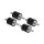 Delock Vibrationsdämpfer M4 x 0,7 mm D 15 x H 15 mm mit 2 x Außengewinde 4 Stück schwarz
