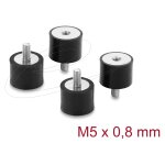 Delock Vibrationsdämpfer M5 x 0,8 mm D 20 x H 15 mm...