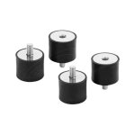 Delock Vibrationsdämpfer M6 x 1 mm D 25 x H 20 mm...