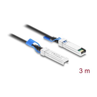 Delock Twinax Kabel SFP28 Stecker zu SFP28 Stecker 25 Gbps 3 m