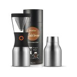 - Cold Brew Kaffeebereiter Silber