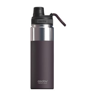 - Alpine Flask - isolierte Edelstahl Outdoorflasche 530ml Burgunderrot