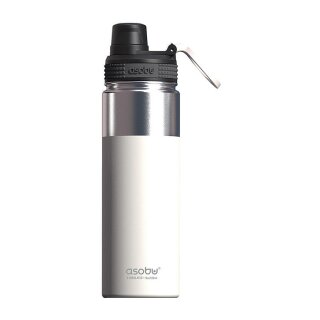 - Alpine Flask - isolierte Edelstahl Outdoorflasche 530ml Wei