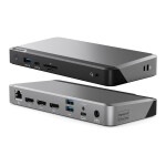 100W USB-C DX3 Triple 4K Display Docking Station Space Gr