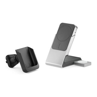 Matrix+ Wireless 3-in-1 Ladestation MagSafe + Vent Mount