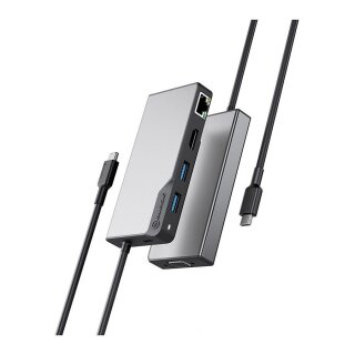 USB-C HUB 6 in 1 HDMI/USB-A/VGA/Ethernet