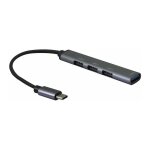 helos HUB, 4in1 USB-C 3.2 St./3x USB-A 2.0 Bu. + 1x USB-A...