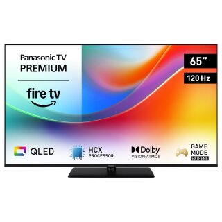 165,1cm/65" (3840x2160) Panasonic TV-65W85B 16:9 4K QLED 120Hz Fire TV HDR Dolby Atmos