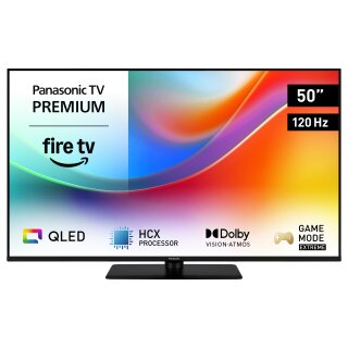127,0cm/50" (3840x2160) Panasonic TV-50W85B 16:9 4K QLED 120Hz Fire TV HDR Dolby Atmos