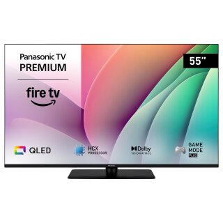 139,7cm/55" (3840x2160) Panasonic TV-55W80A 16:9 4K QLED Fire TV HDR Game Mode