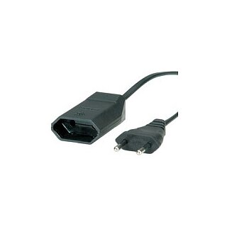 BACHMANN Euro-Verlngerung 230V/2,5A schwarz 2m