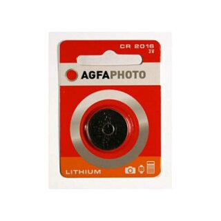 AgfaPhoto Batterie Knopfzelle CR2016 3.0V Lithium 1St.