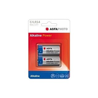 AgfaPhoto Batterie Alkaline Power -C LR14 Baby 2St.