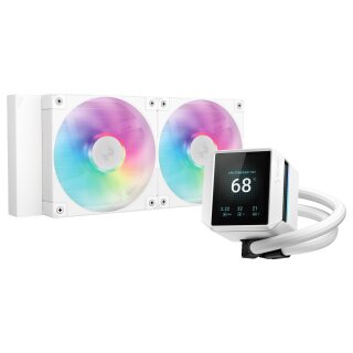 K Cooler Wasserkühlung DeepCool MYSTIQUE 240 White ARGB